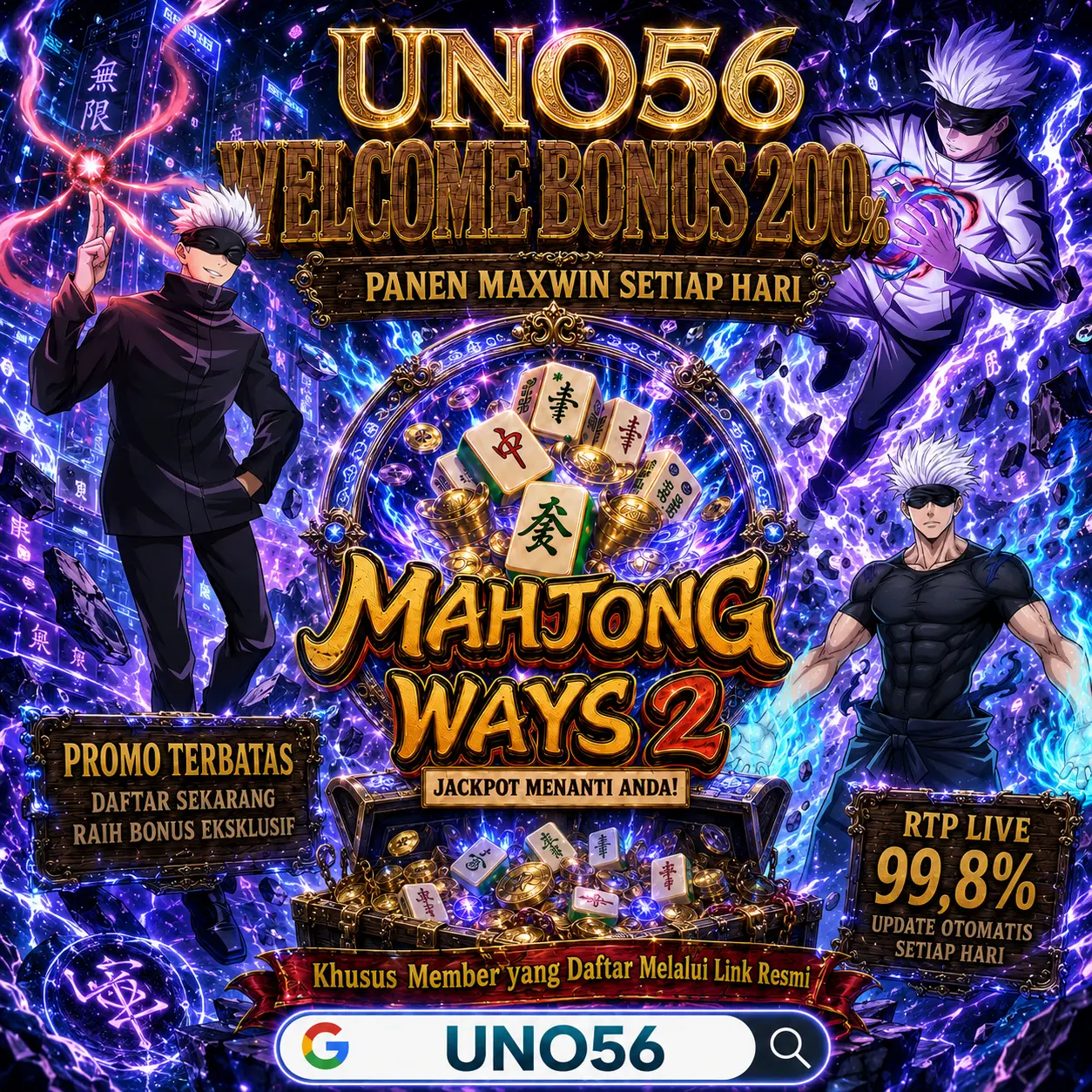 Uno56 • 56 Kartu Aksi untuk Membuka Bonus dan Jackpot Utama!